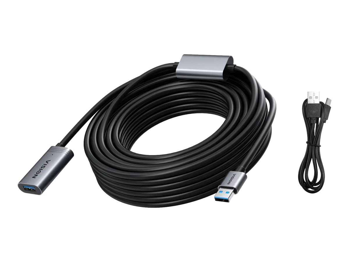 Vision - USB extension cable - USB Type A to USB Type A - 10 m
