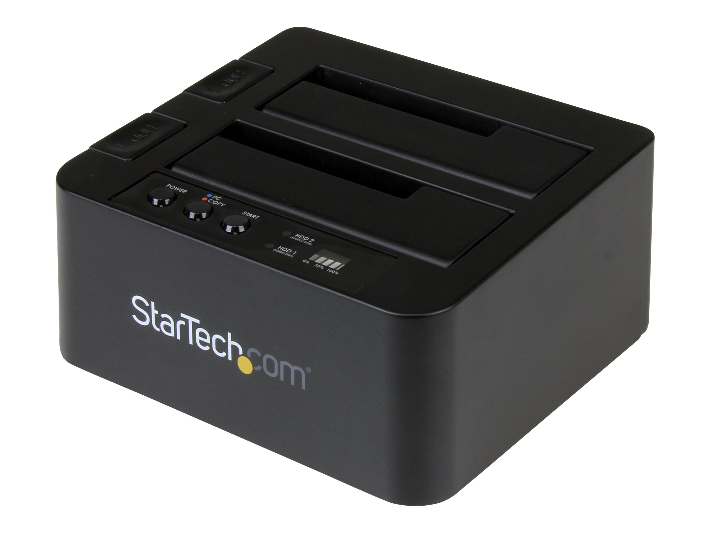 StarTech.com USB 3.1 (10Gbps) Hard Drive Duplicator Dock for 2.5" & 3.5" SATA SSD HDD 4Kn - USB/ USB-C [Thunderbolt 3 Compatible] Cloner (SDOCK2U313R)