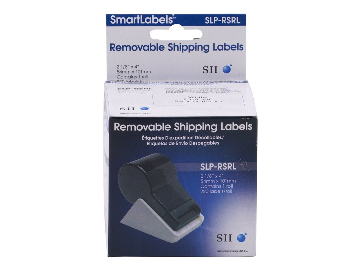 Seiko Instruments SLP-RSRL - Semi-klæbende - 57.15 x 101.6 mm 220 etikette(r) (1 rulle(r) x 220) shipping etiketter - for Smart Label Printer 200, 220, 240, 420, 430, 440, 450