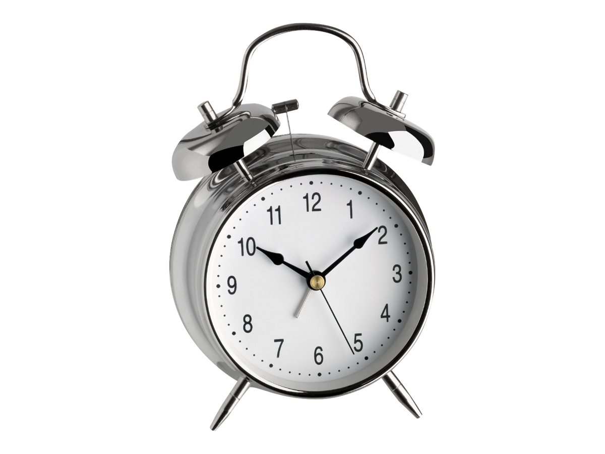 TFA Nostalgie Alarmur Sølv Analog