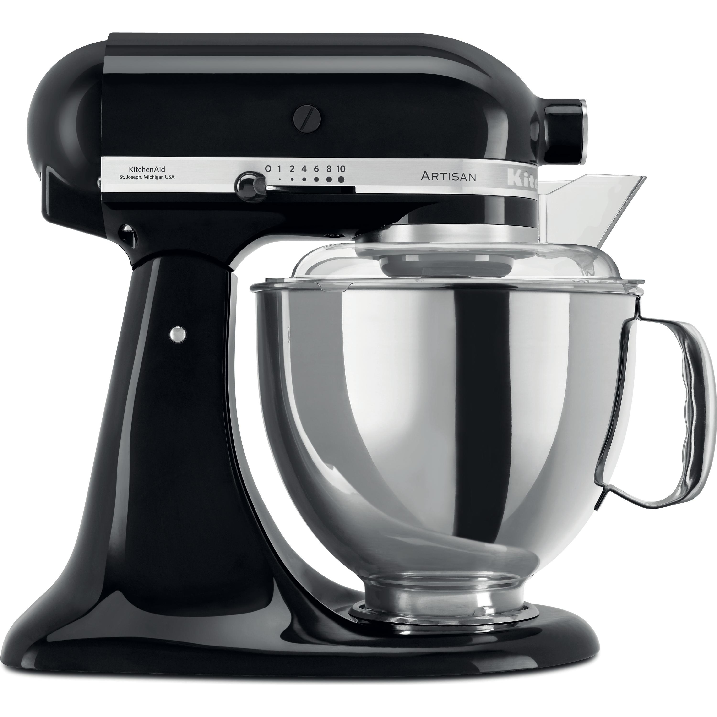 KitchenAid Artisan 5KSM175 køkkenmaskine med ekstra tilbehør 4,8 L Onyx black