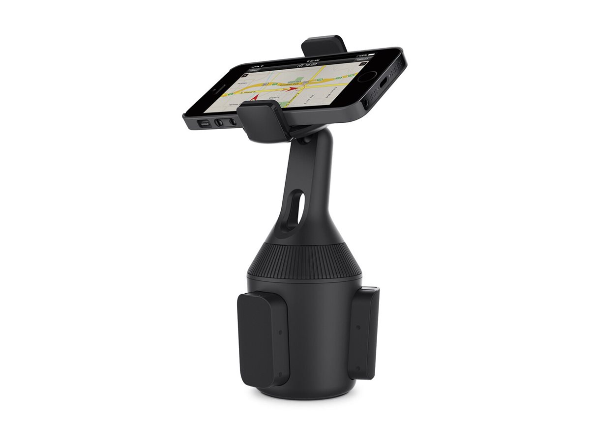 Belkin Car Cup Mount Bilholder Til bil Sort Apple iPhone 4, 4S, 5, 5s, 6, 6 Plus ¦ Samsung Galaxy Note 3, Note II, S II, S4, S5