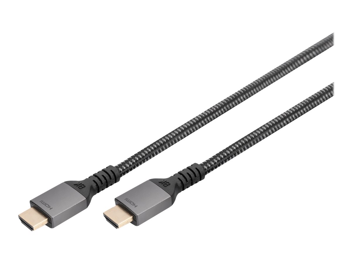 DIGITUS HDMI-kabel med Ethernet 3m Sort