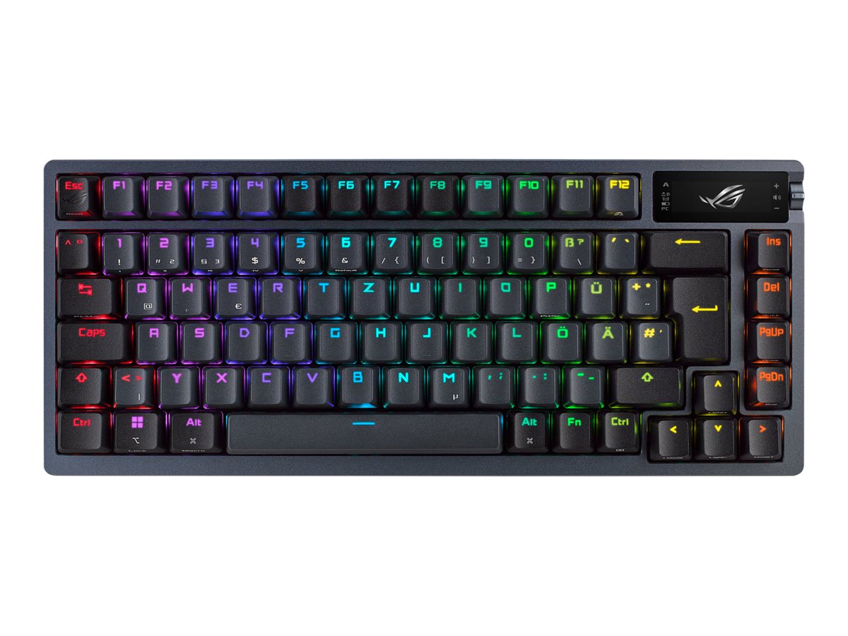 ASUS ROG Azoth Tastatur Mekanisk Per-tast RGB Trådløs Kablet Tysk