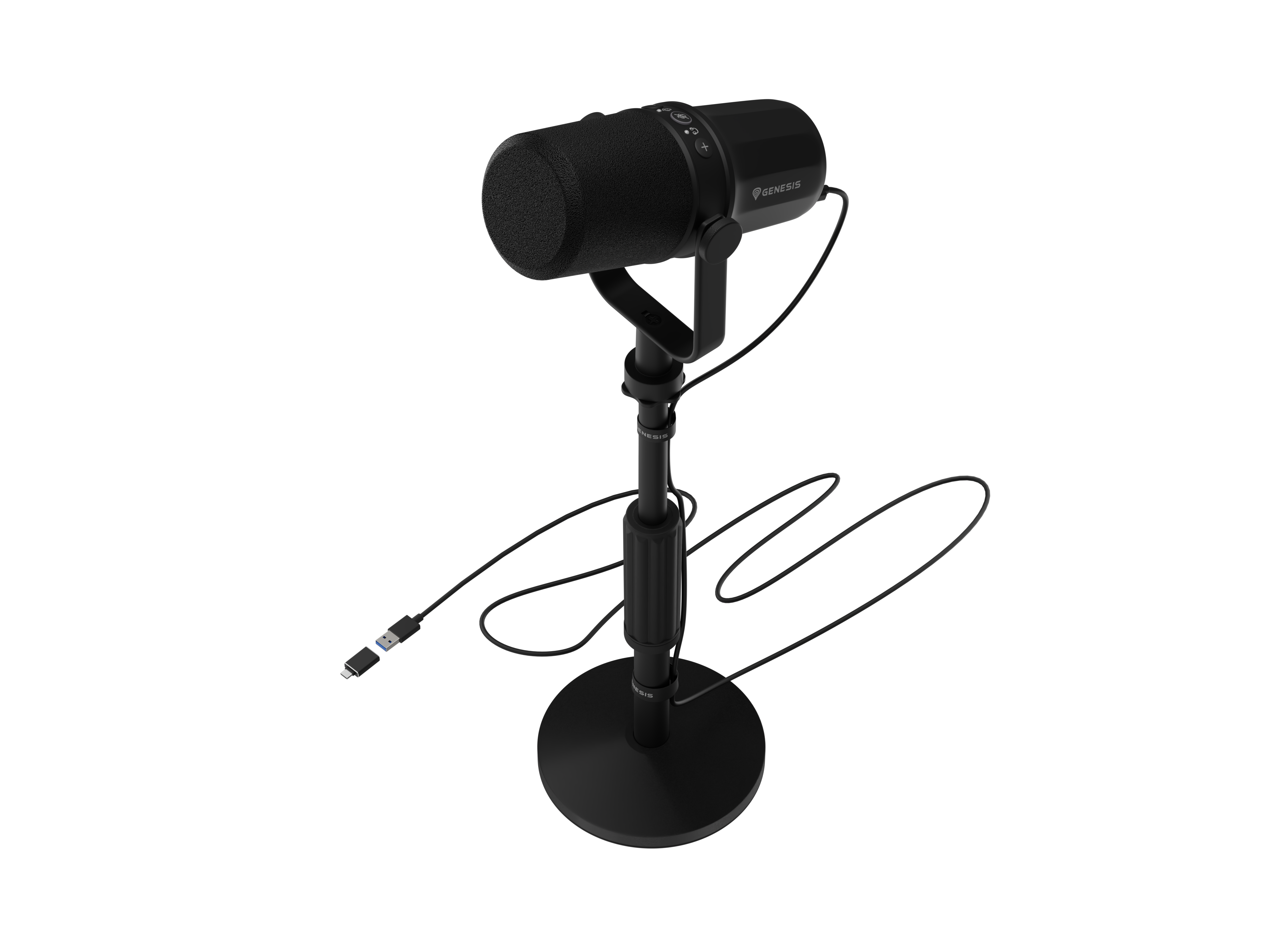 USB/XLR mikrofon Genesis Radium 750D med bordstativ
