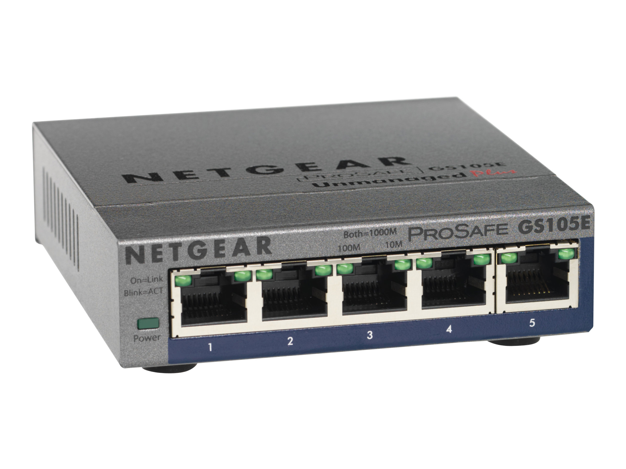 Netgear GS105Ev2 5-Port Gigabit Ethernet Plus Switch