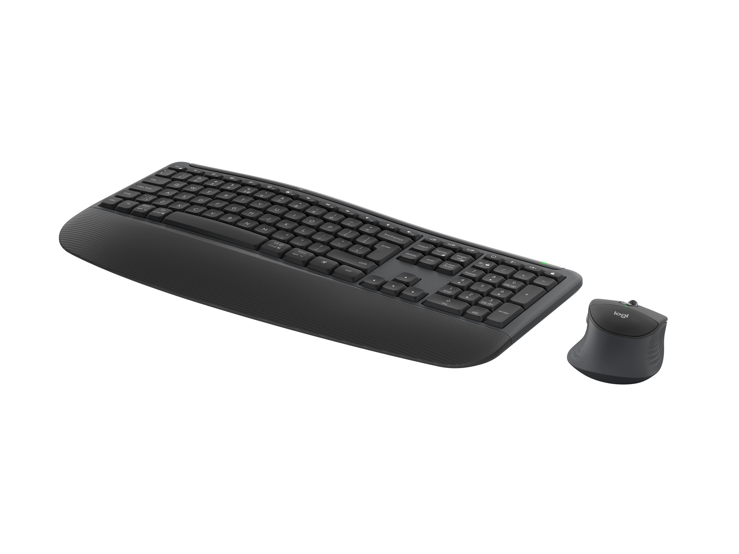 Logitech Signature Comfort Plus Combo MK880 for Business Sæt med mus og tastatur Pressestempel Trådløs Schweizisk