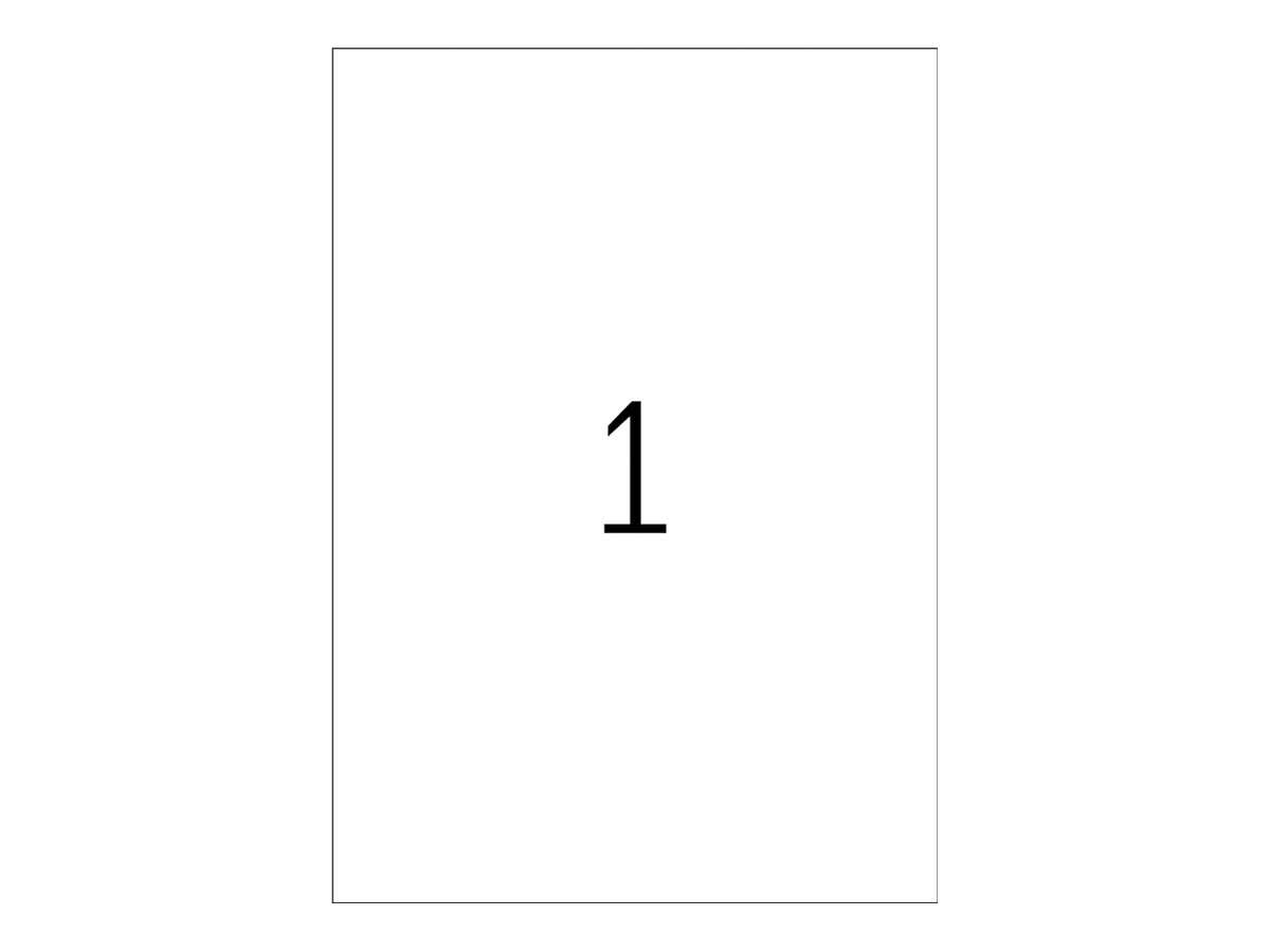 HERMA Special - Mat - aftagelig selvklæbende - hvid - A4 (210 x 297 mm) 20 etikette(r) (20 ark x 1) etiketter