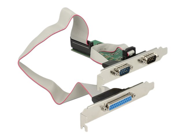 DeLock PCI Express Card > 2 x Serial RS-232 1 x Parallel Parallel/seriel adapter PCI Express 2.0 x1 1.5Mbps