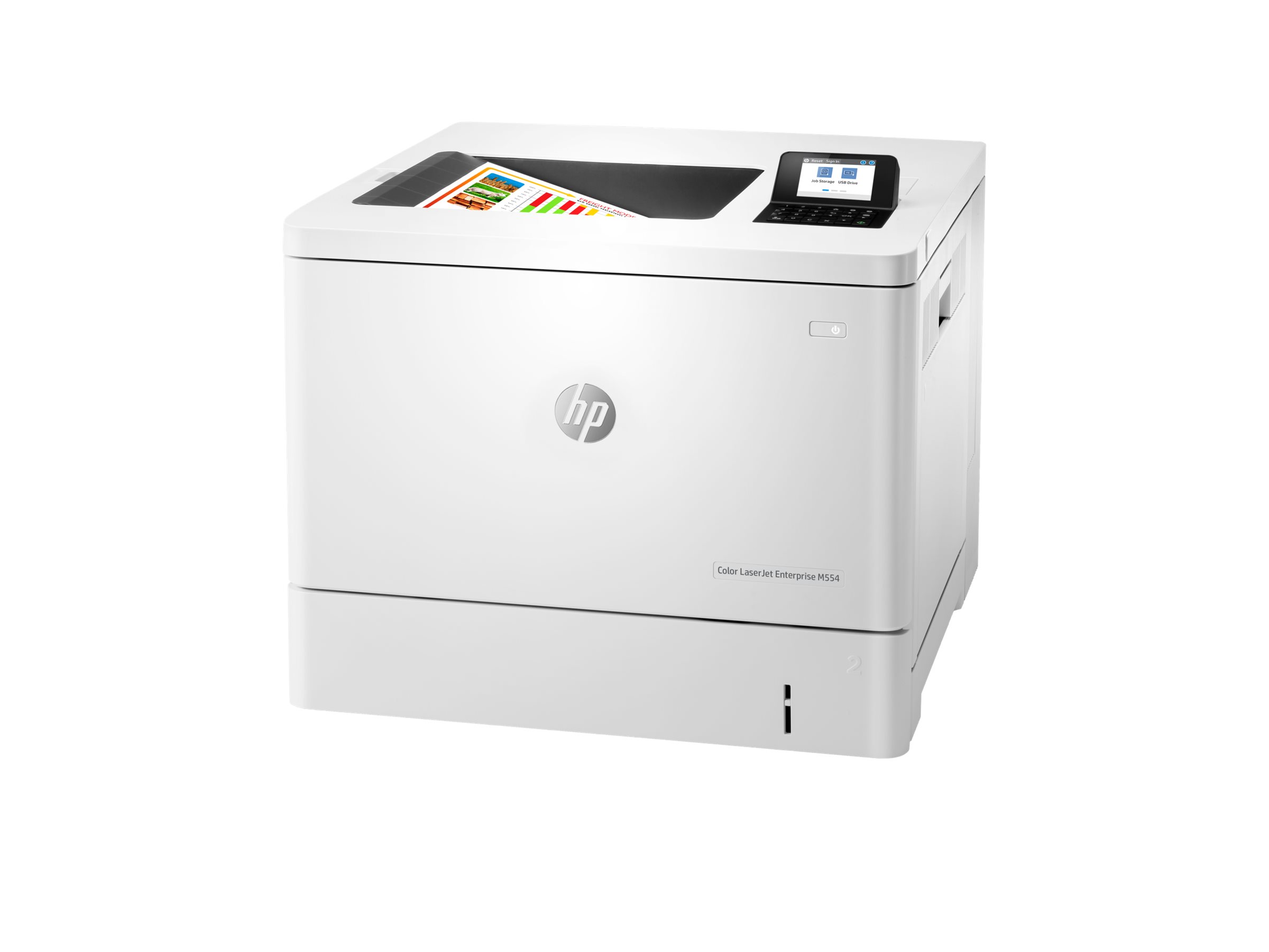 HP LaserJet Enterprise M554dn Color Laser Printer - Farve - Laser