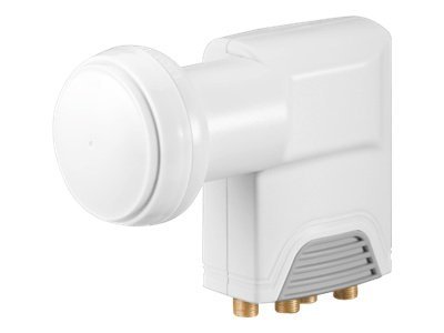 Goobay Universal Quattro LNB white-grey - Digital SAT-LN