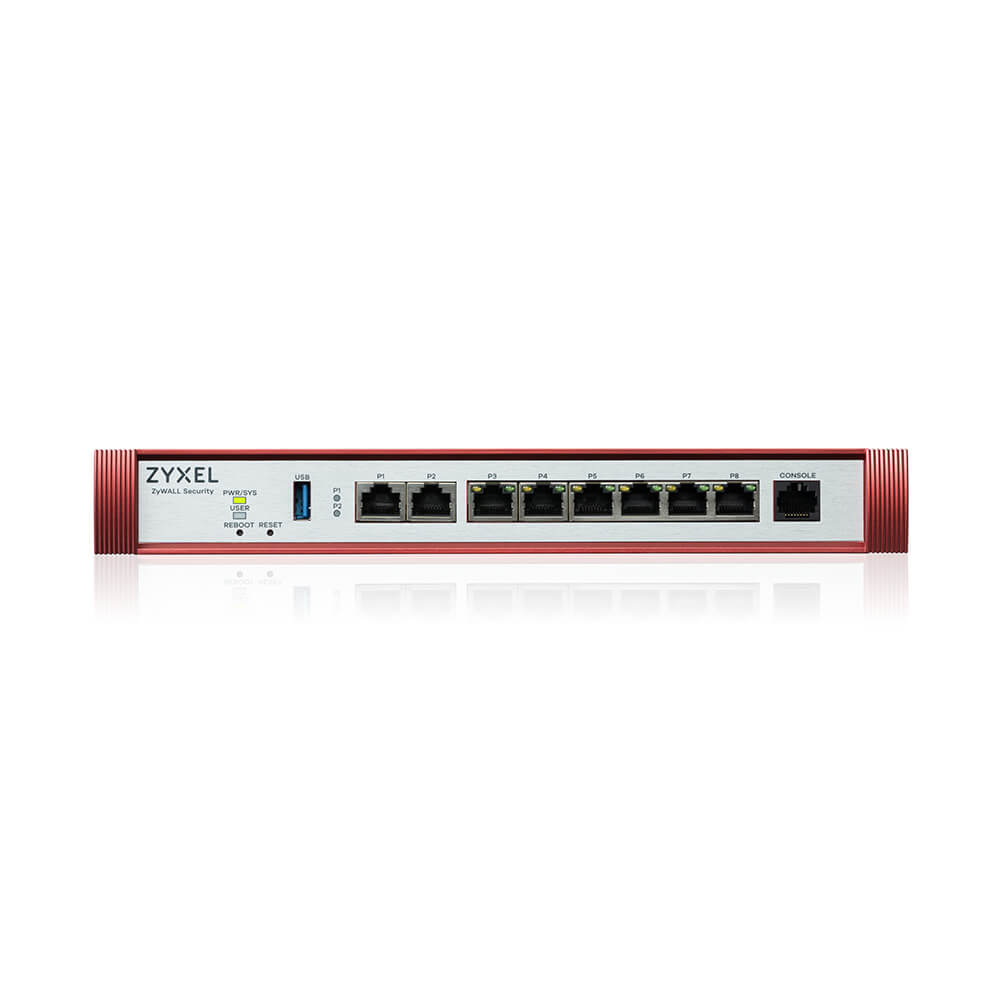 ZyXEL USGFLEX200H firewall/router - 8x RJ45, USB 3.2