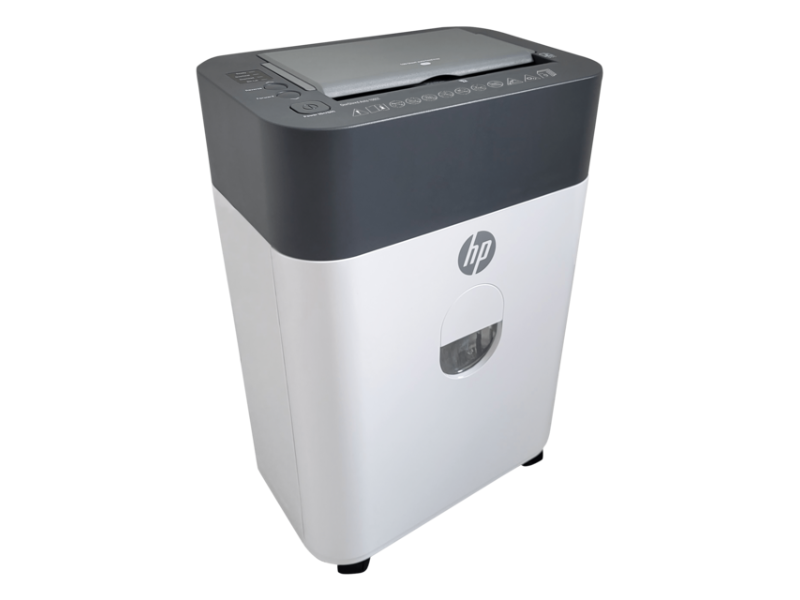 HP OneShred Auto 100CC, Krydsmakulering, 22 cm, 4.3 x 12 mm, 17 L, 100 ark, 68 dB