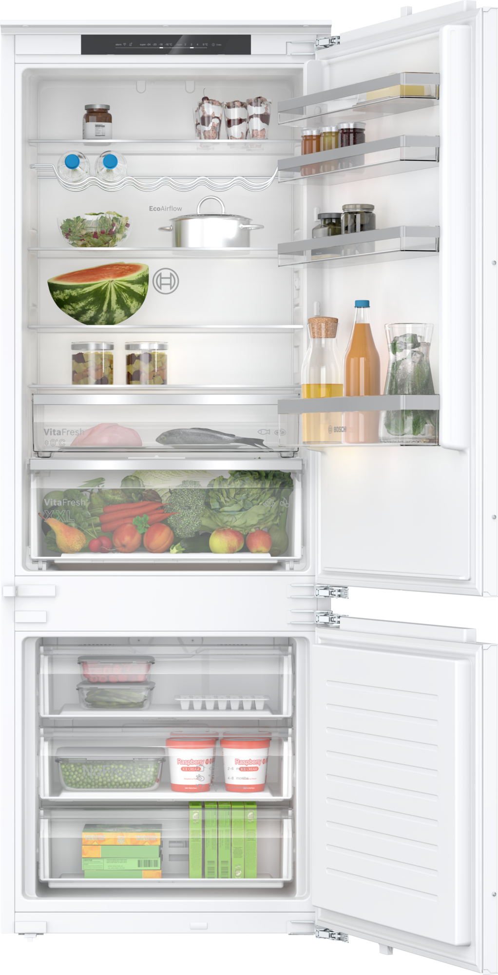 Bosch Serie 4 KBN96VFE0 Kølefryseskab 383L E Hvid billede