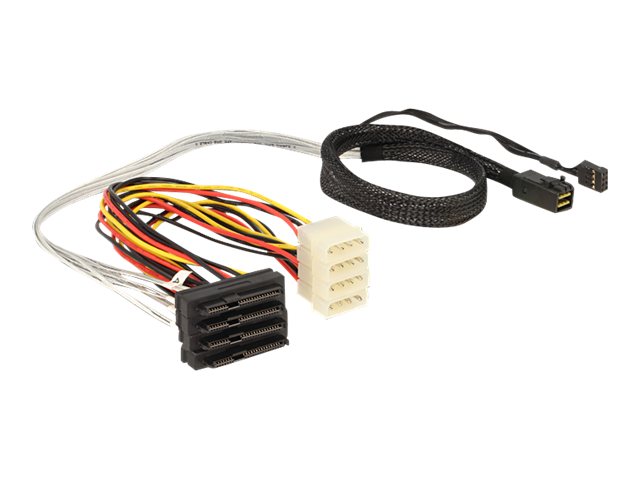 Delock 83390 Serial Attached Scsi (sas)-kabel 0,5 M Flerfarvet