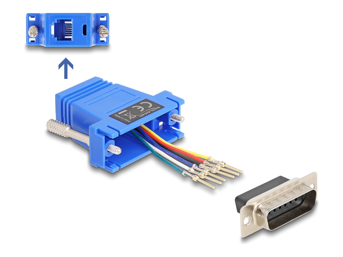 DeLOCK Assembly Kit Seriel adapter Blå