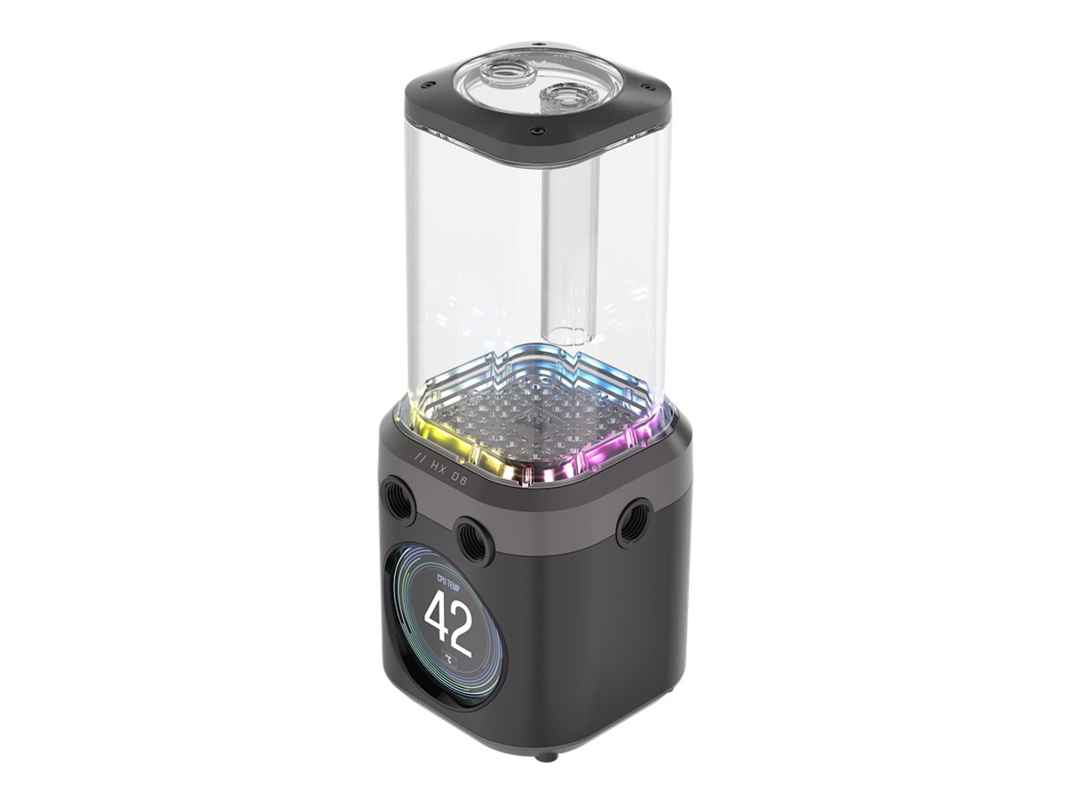 CORSAIR iCUE Link XD6 RGB ELITE LCD Pumpe og reservoir til flydende kølesystem 1-pack Sort
