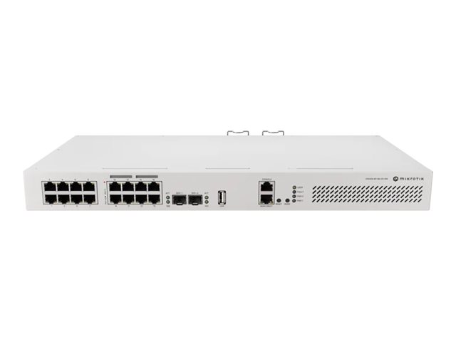 MikroTik Cloud Router Switch CRS418-8P-8G-2S+RM - Switch - L3 - Administreret - 17 x 10/100/1000 + 2 x SFP+ - monterbar på stativ - PoE - AC
