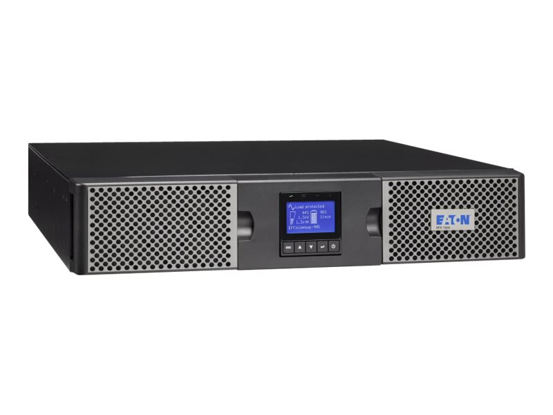 Eaton 9PX 9PX1000IRT2U - UPS (stativ-monterbar / ekstern) - AC 200/208/220/230/240 V - 1000 Watt - 1000 VA - 7 At - RS-232, USB - output-stikforbindelser: 8 - 2U