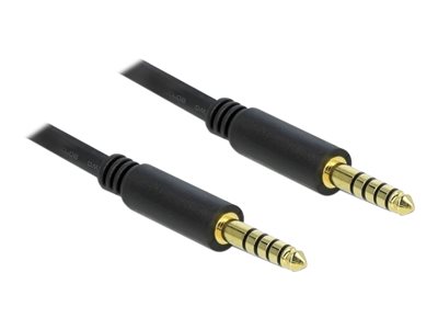 Delock Forlængerkabel til audio 1m Sort