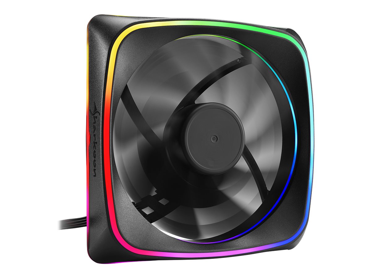 Sharkoon RGB SHARK Lights Fan 1-pack Sort 120 mm