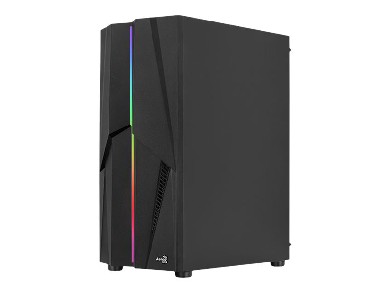 AeroCool Mecha ARGB - Tempered Glass Edition - MDT - ATX - Kabinet - Tower - Sort