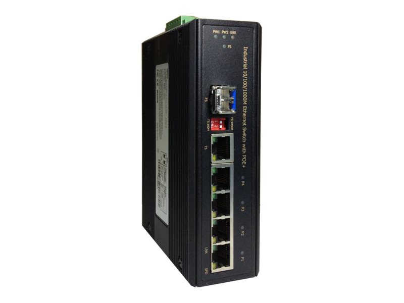 LevelOne IGP-0501 Switch 5-porte Gigabit PoE+