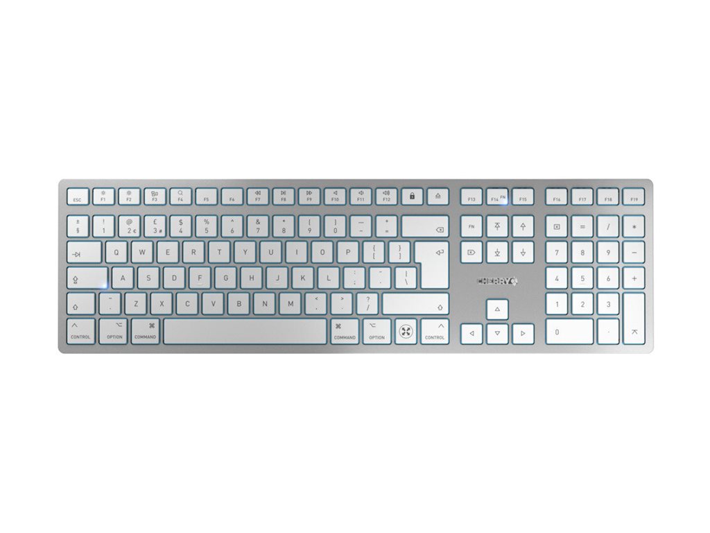 Cherry KW 9100 SLIM - Tastatur - Engelsk - UK - Hvid