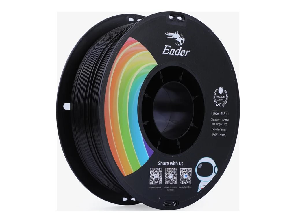 Creality Creality Ender PLA+ - 1.75mm - 1kg Sort 6971636403050 Modsvarer: N/A