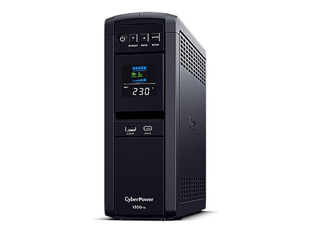 UPS strømforsyning – CyberPower CP1350EPFCLCD, Line-Interactive, 1,35 kVA / 780 W, 6 schuko-udtag