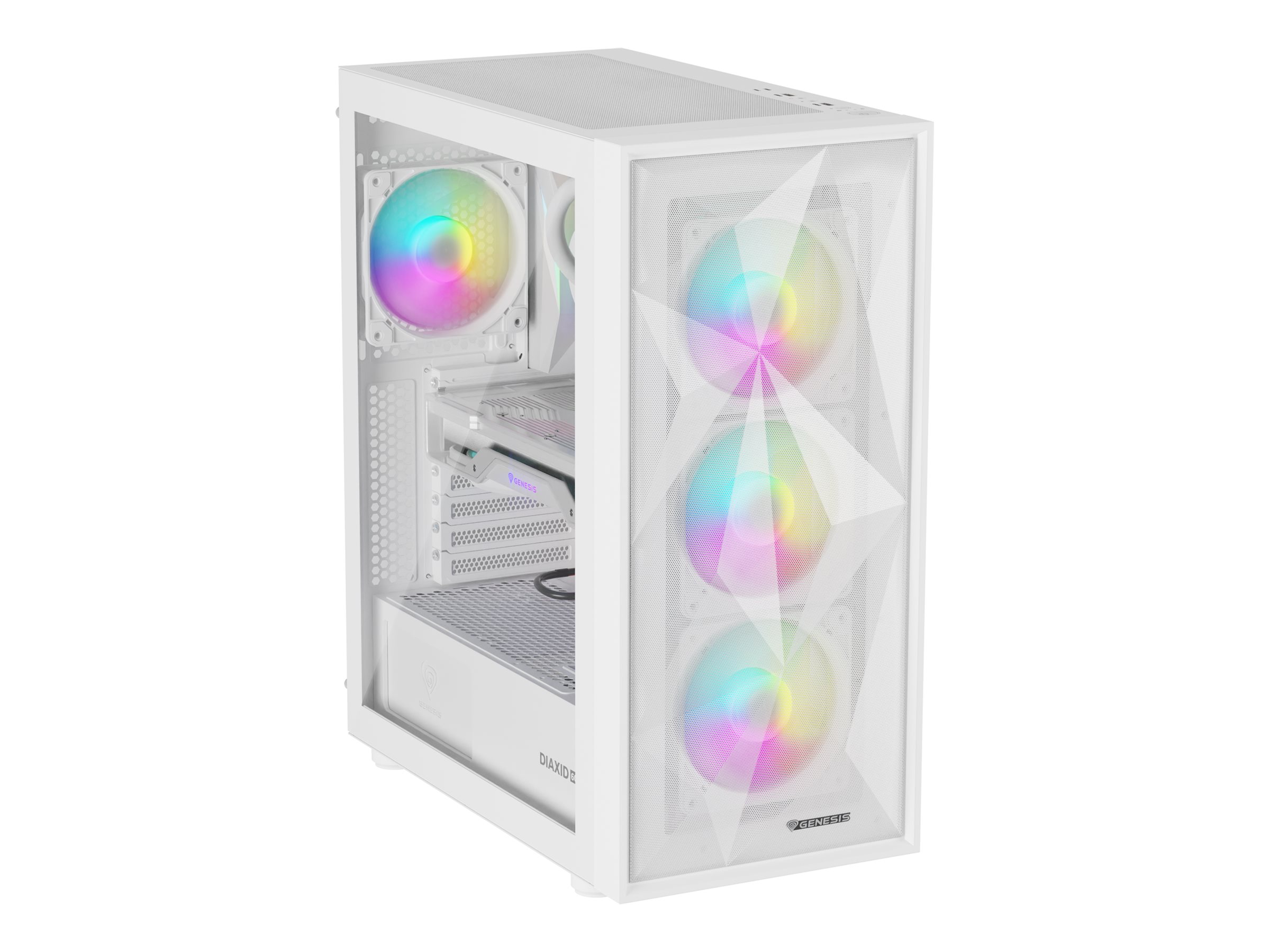 Genesis Diaxid 605 ARGB - Kabinet - Tower - Hvid