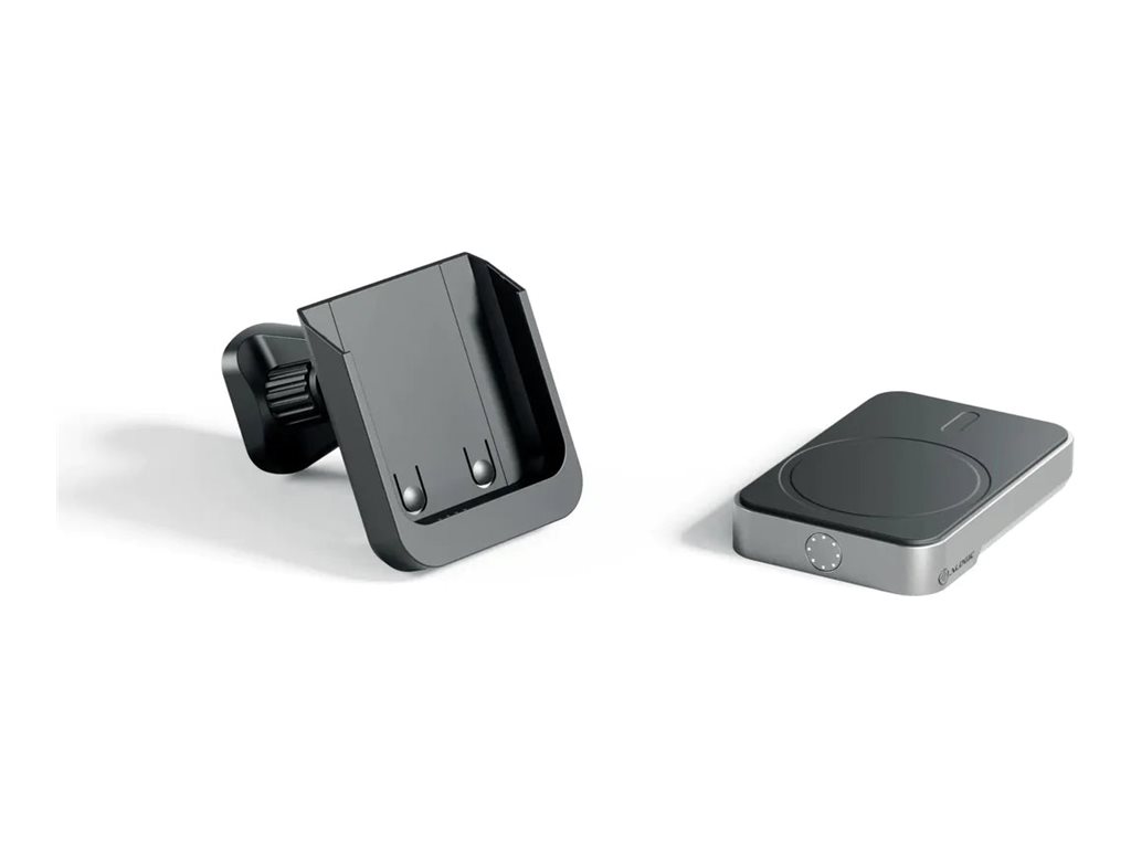 ALOGIC Matrix+ Universal Wireless Car Charger with 5000mAH Wireless Magnetic Power Bank and Air Vent Mount