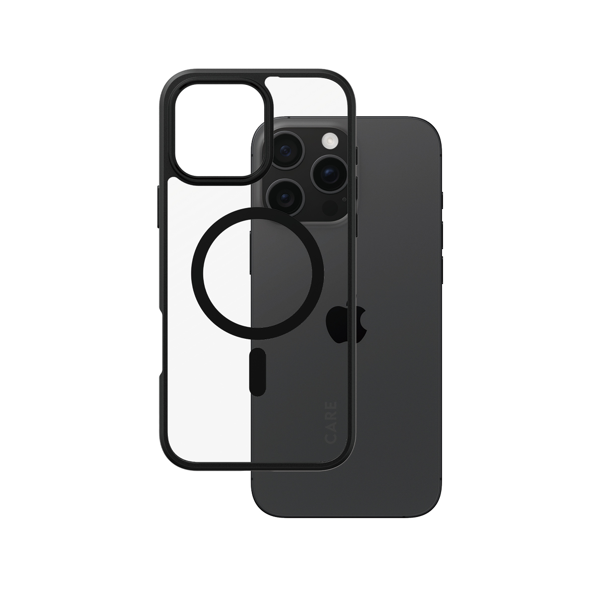PanzerGlass CARE by Flagship Case Transparent Urban Combat w. Black Frame & MagSafe iPhone 16 Pro Max Beskyttelsescover Transparent Apple iPhone 16