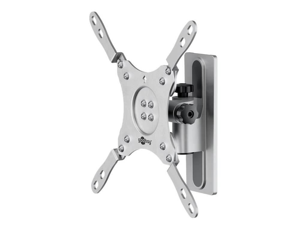 Goobay 71987, 75 x 75 mm, 200 x 200 mm, -42 - 45°, -45 - 45°, Aluminium, Stål, Sølv