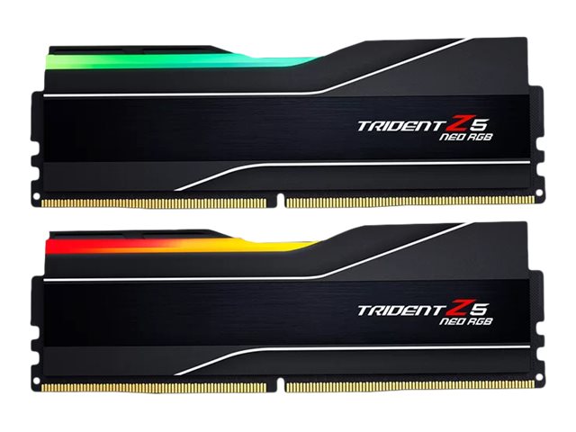G.Skill Trident Z5 Neo RGB DDR5-6000 - 64GB - CL26 - Dual Channel (2 pcs) - AMD EXPO & Intel XMP - Sort med RGB