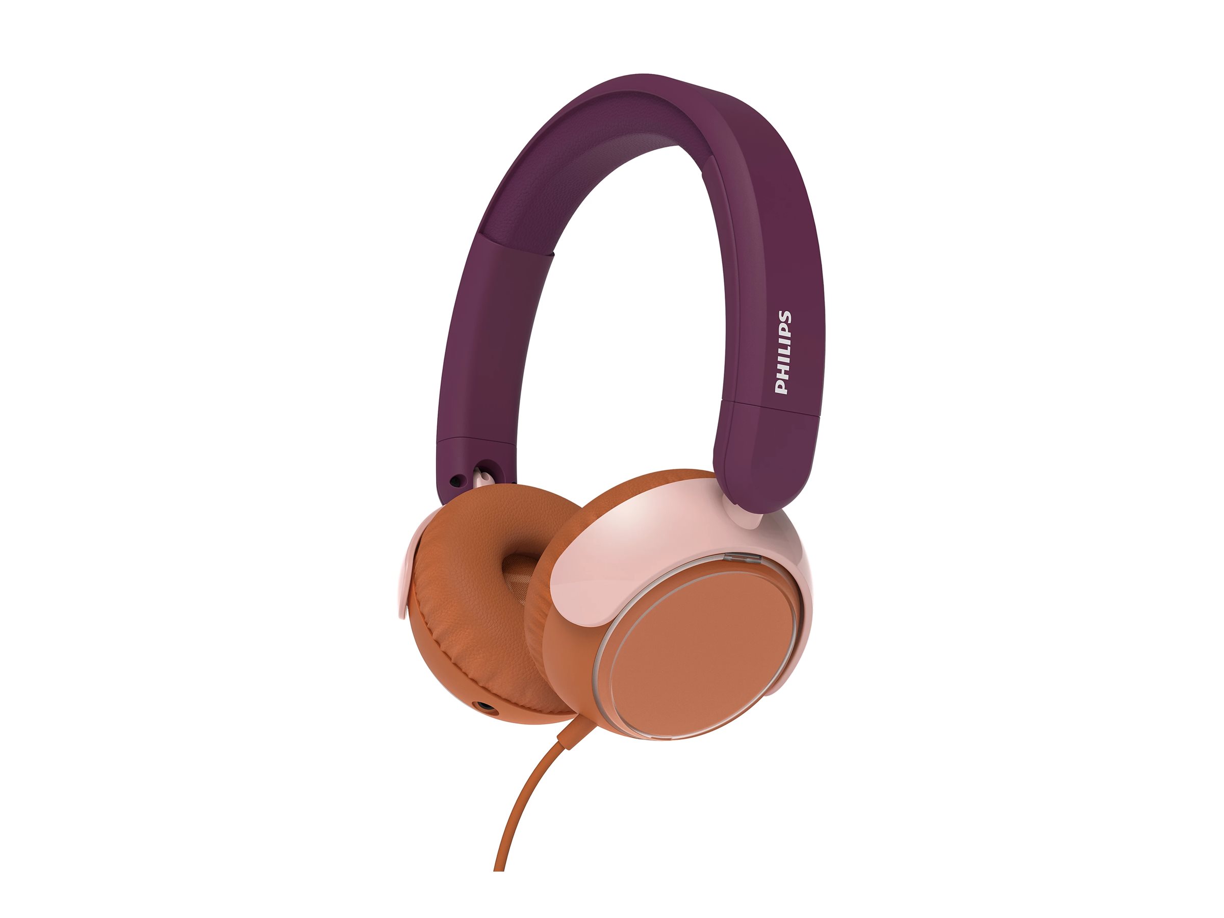 Philips Hörlurar On-Ear Barn Volymbegränsning 85dB Kabel Magentalila