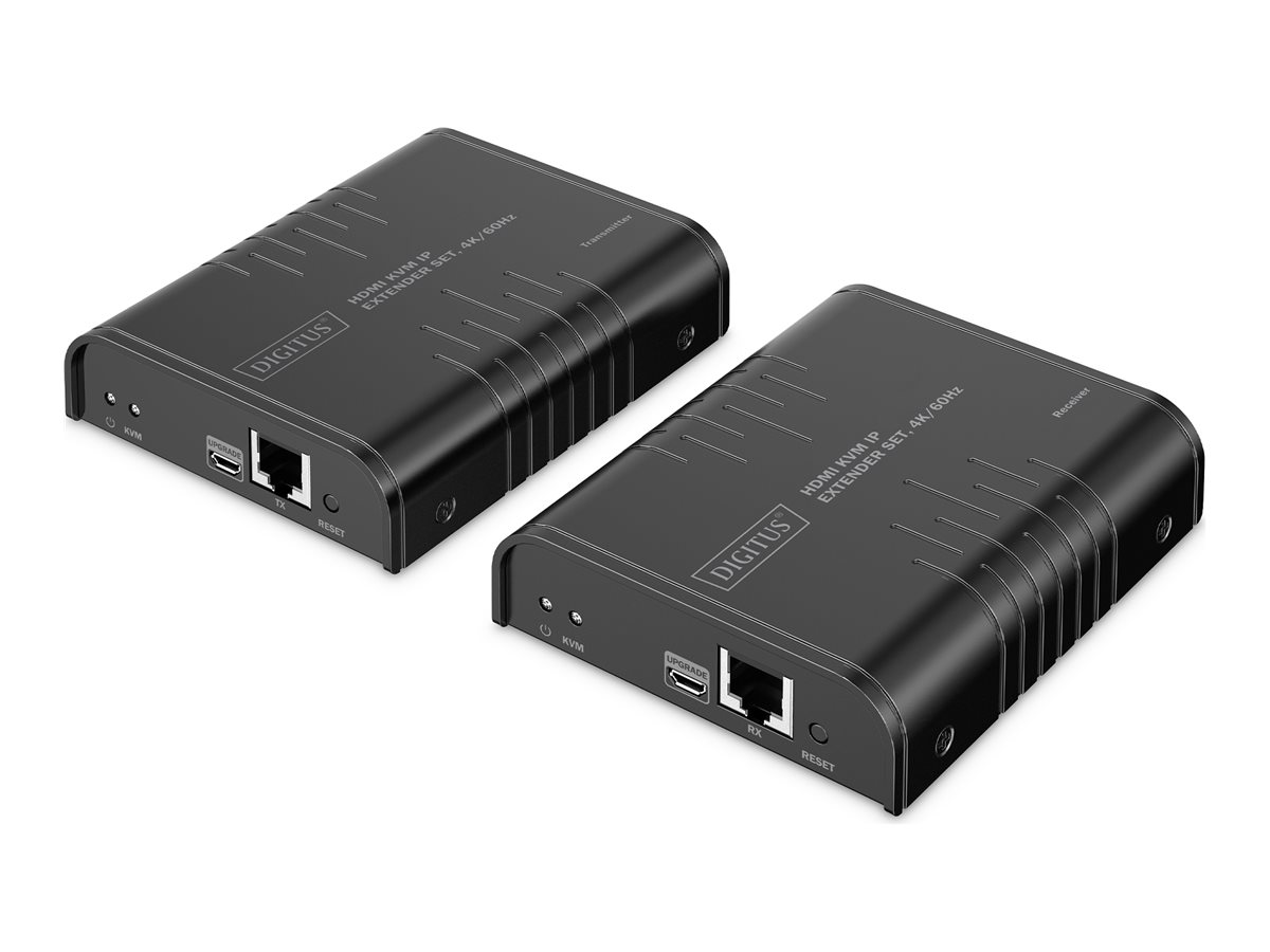 HDMI KVM extender over IP - DIGITUS, 4K/60 Hz