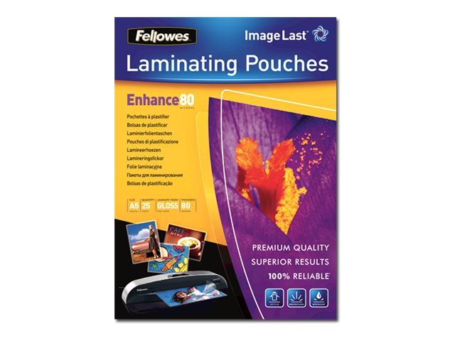 Fellowes ImageLast - 125 micron - 25-pakke - blank - blank - A4 (210 x 297 mm) laminerings poser