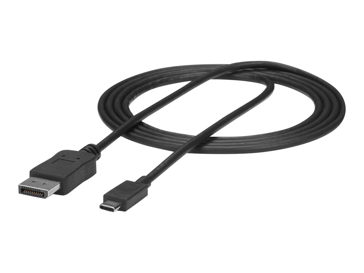 StarTech.com 24 pin USB-C han (input) -> 20 pin DisplayPort han (output) 1.8 m Sort billede