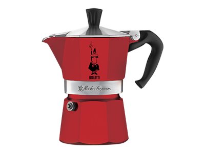 Bialetti Moka Express - Filtreringsenhed - rød