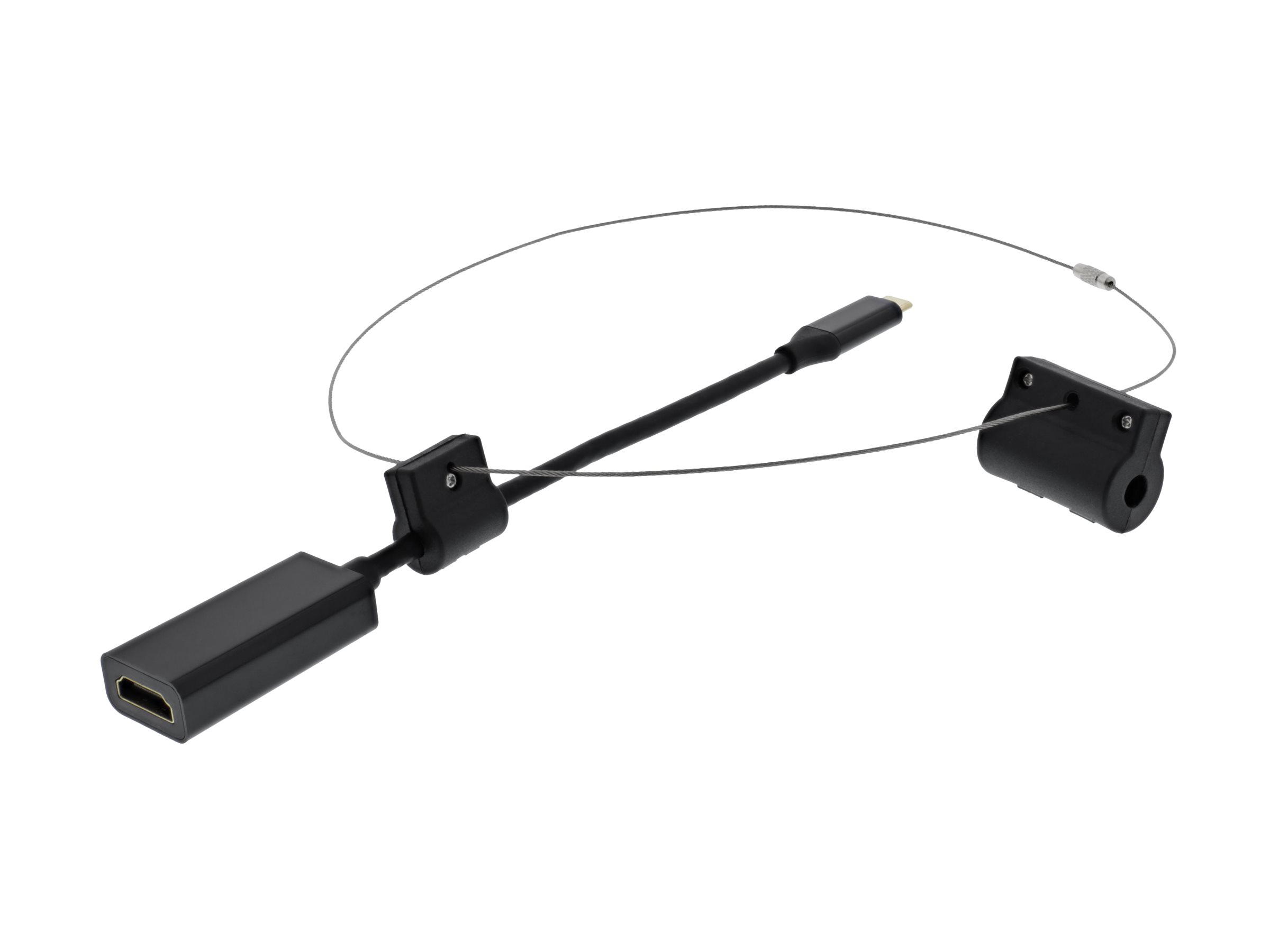 DELTACO Videoadapter-kit USB-C / HDMI Sort