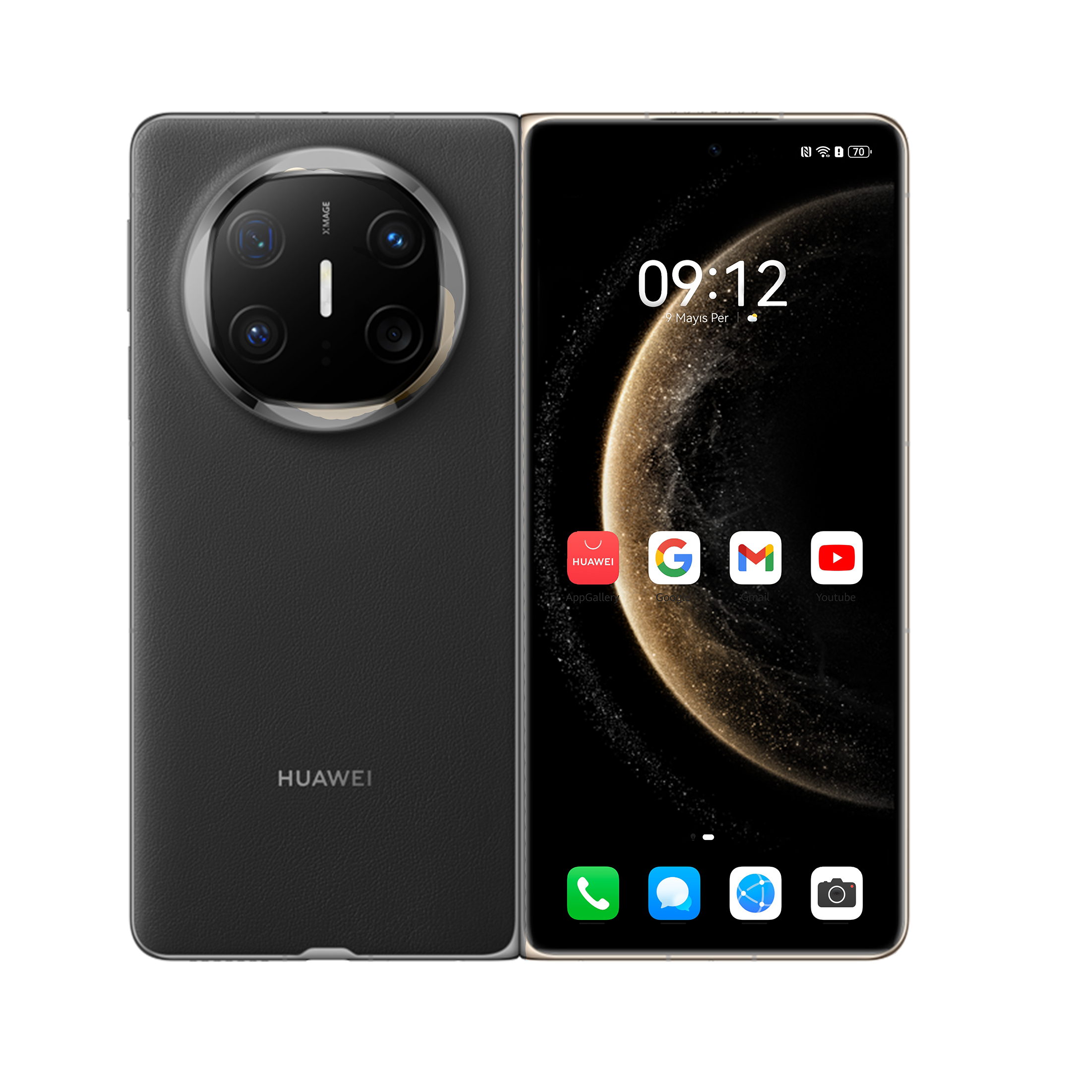 Huawei Mate X6, 20,1 cm (7.93), 2440 x 2240 pixel, 12 GB, 512 GB, 50 MP, Sort