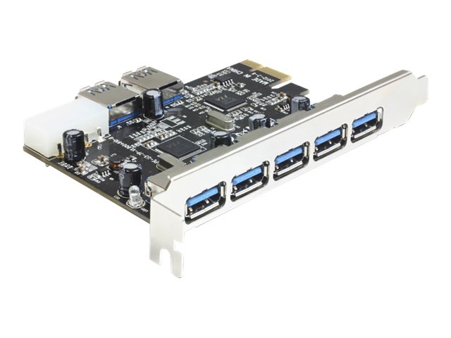 Delock PCI Express Card > 5 x external + 2 x internal USB 3.0 - USB-adapter - PCIe 2.0 - USB 3.0 x 7