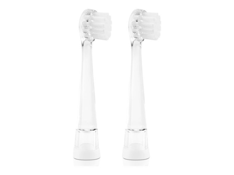 ETA 0710 90100 Ekstra tandbørstehoved 2 Hvid Transparent