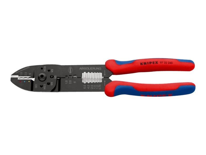 KNIPEX crimptang, 240 mm, til kabelsko og stikforbindere