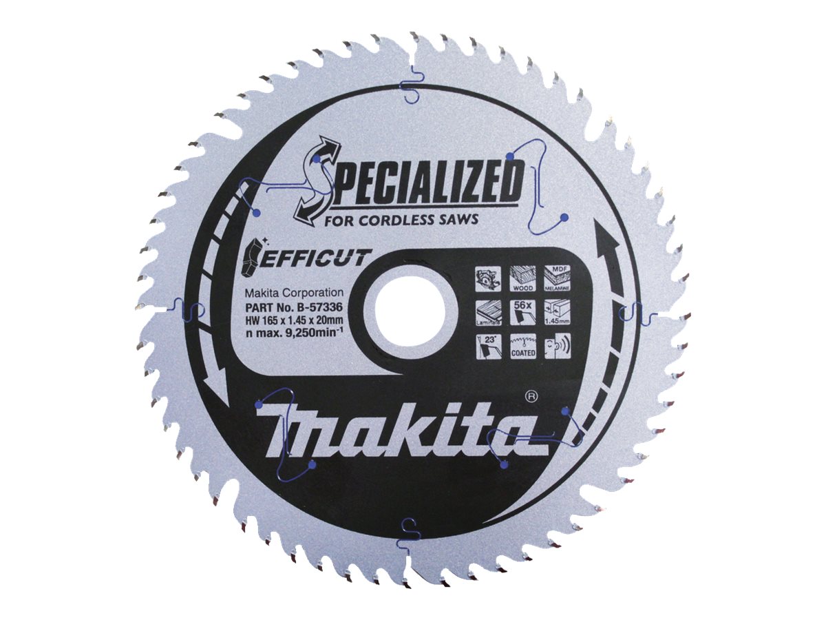 Makita Blade Specialised 56 teeth Silver 165 x 20 mm