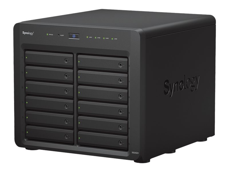Synology Disk Station DS2422+ - NAS-server - 12 bays - SATA 3Gb/s - RAID 0, 1, 5, 6, 10, JBOD - RAM 4 GB - Gigabit Ethernet - iSCSI support