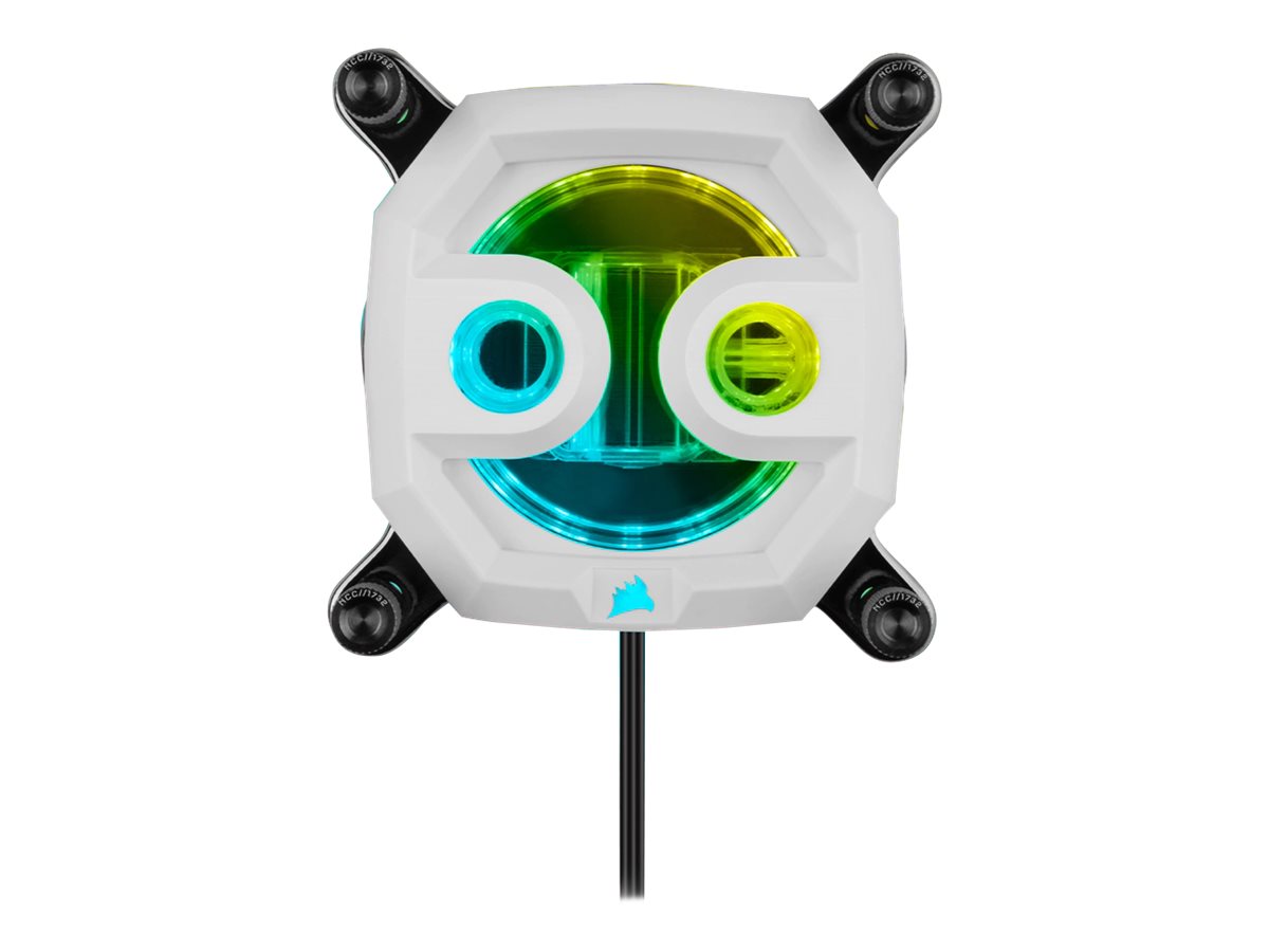 CORSAIR Hydro X Series XC7 RGB PRO CPU-vandblokering til flydende kølesystem 1-pack Hvid