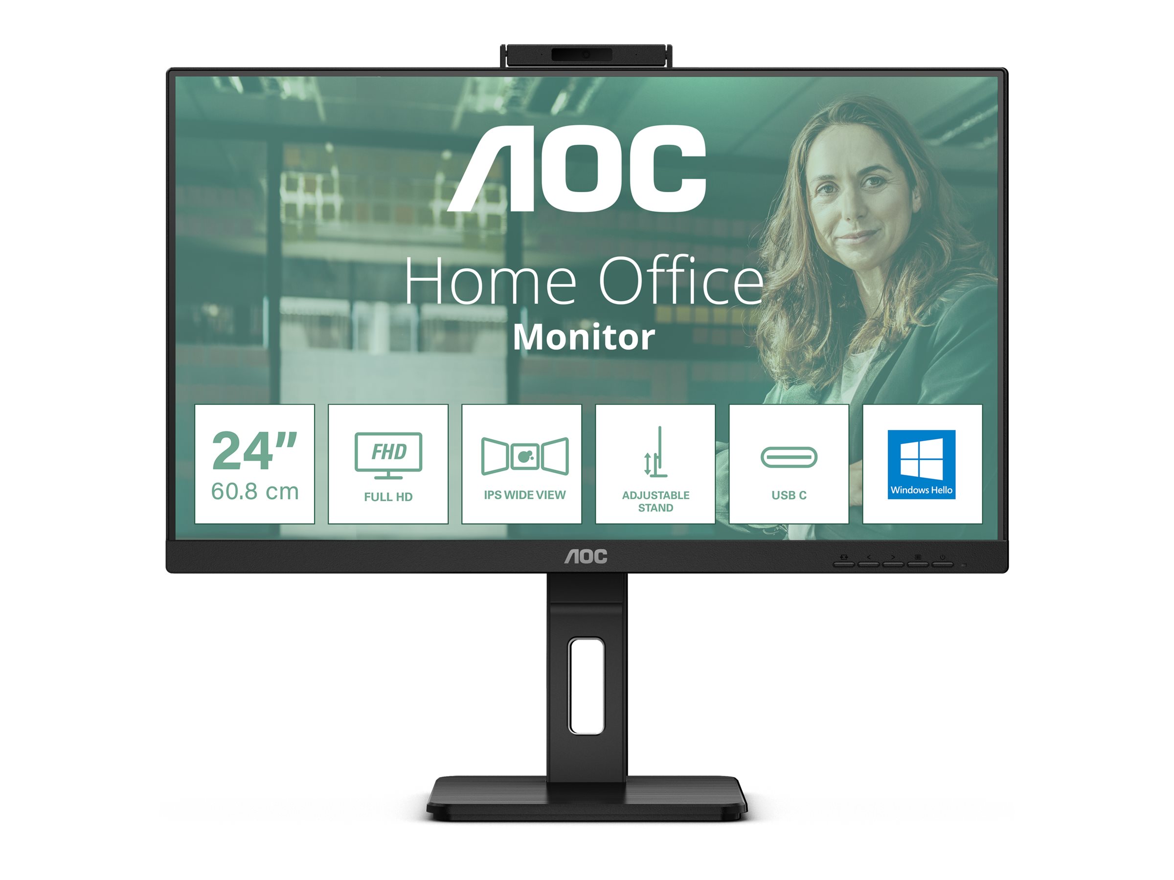 AOC Pro-line 24P3CW 24" IPS 1920 x 1080 (Full HD) HDMI DisplayPort USB-C 75Hz