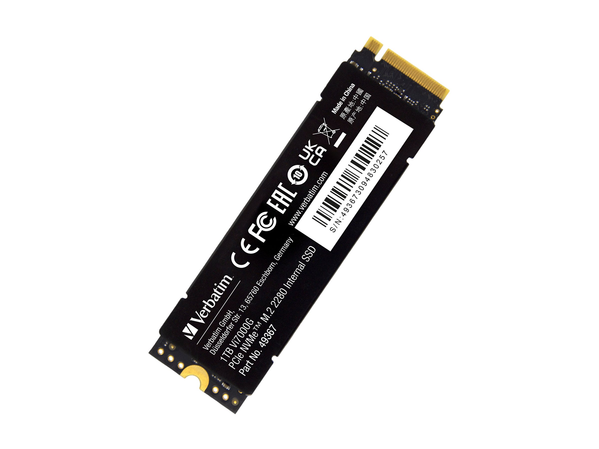 Verbatim SSD Vi7000G 1TB M.2 PCI Express 4.0 x4
